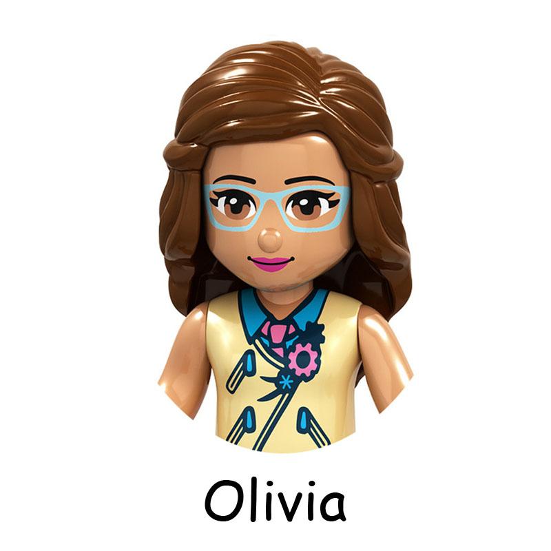 Non-Toxic Fairy Tale Princess Children Belle Beast Cinderalla Anna Olivia Model Figure Blocks Construction Building Bricks Toys For Children