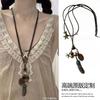 Retro ethnic style long pendant necklace light luxury niche high-end sweater chain temperament versatile personality jewelry women