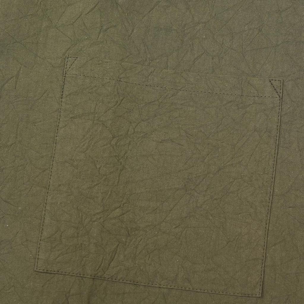 Seersucker Washer Pintuck [Kusuguru Japan] Apron, Apron, K103-13, Khaki, M-L