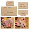 4Pcs Acrylic Wallet Template DIY Leather Craft Zipper Coin Purse Card Bag Making Tools