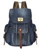 [kochika] Denim Backpack with Multiple Pockets, Casual Backpack for Women, Denim Material
