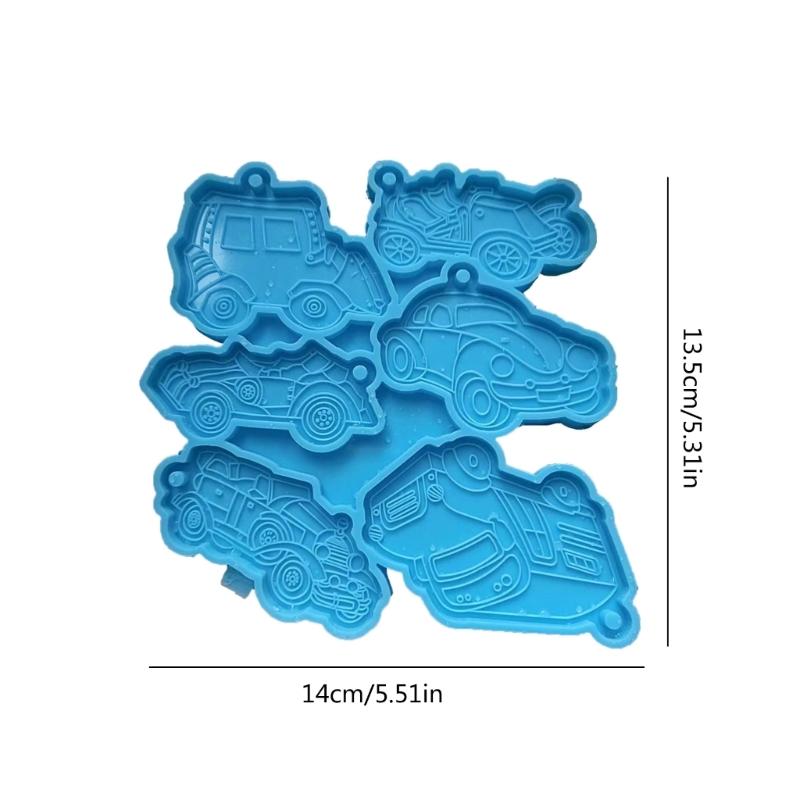 Glossy Truck Silicone Mold DIY Keychain Ornaments Pendant Epoxy Resin Crafting Molds Jewelry Making Tool Valentines Day