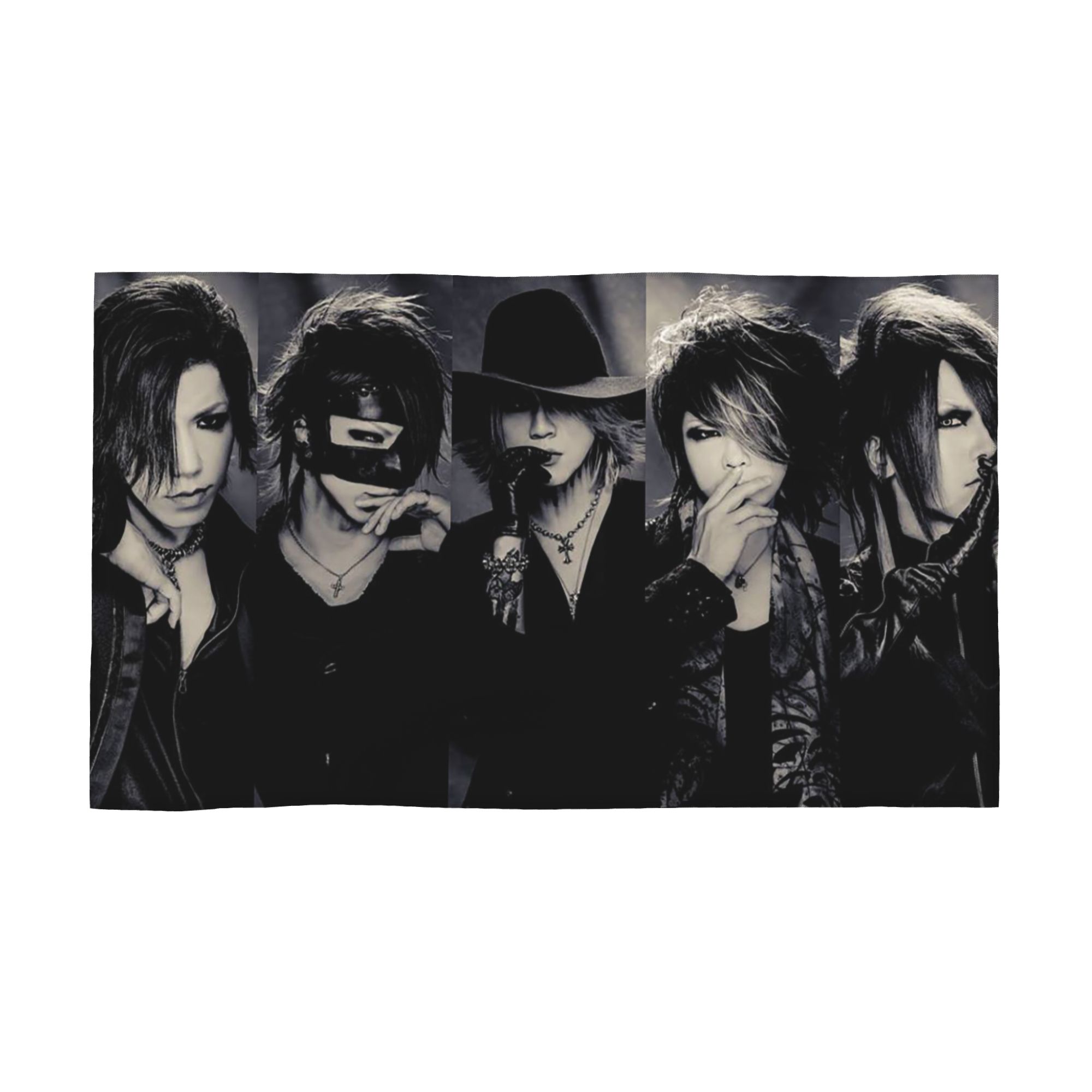 

Japan Rock The Gazette Band Soft Face Towel Quick Dry Pool Bath Cotton Towels Breathable W40*H60(CM)