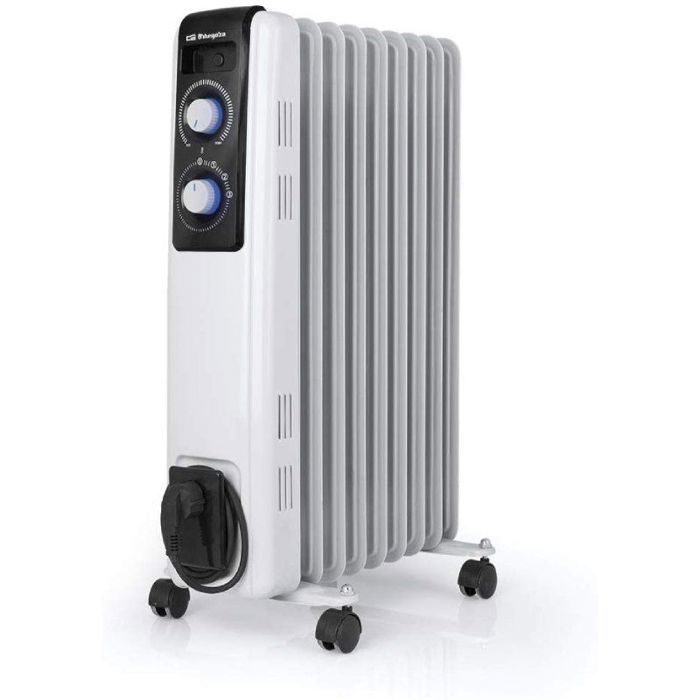 Radiateur à huile orbegozo rf 2000/ 3 puissances/ 800-1200-2000w/ 9 éléments chauffants
