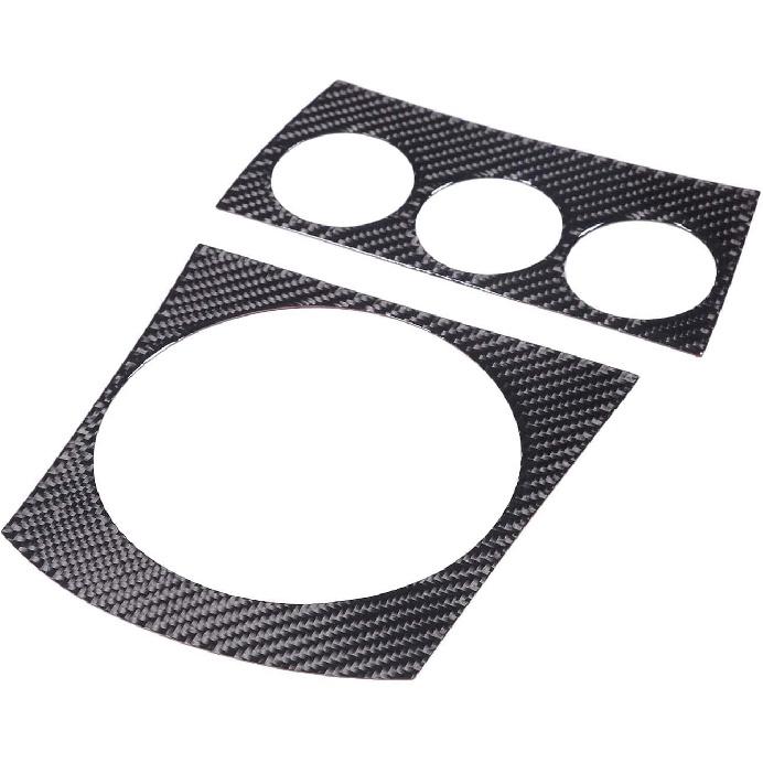 Daeiclru Soft Carbon Fiber Central Control Gear Shift Panel Trim Compatible with Nissan 350z 2003-2006, Gear Shift Panel Decoration Cover Sticker,