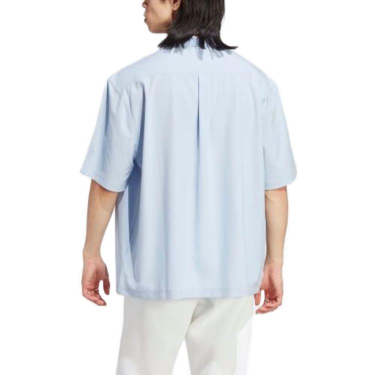 adidas Originals Shirts Men's Blue Lapel Moderate Other IB9965