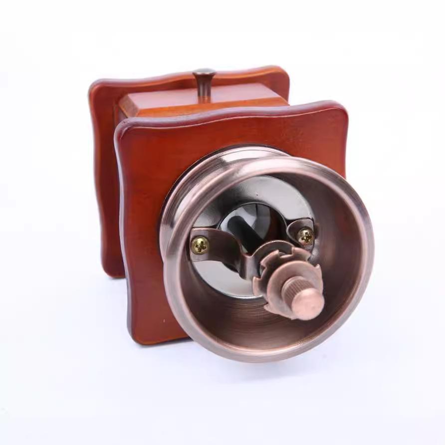 Small Hand Grinder Coffee Grinder Coffee Bean Grinder Manual Wooden Household Grinder Italian Coffee Machine