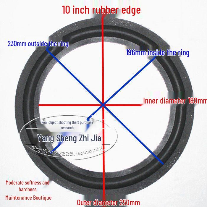 4-12 Inch Speaker Rubber Surround Edge Repair Rings