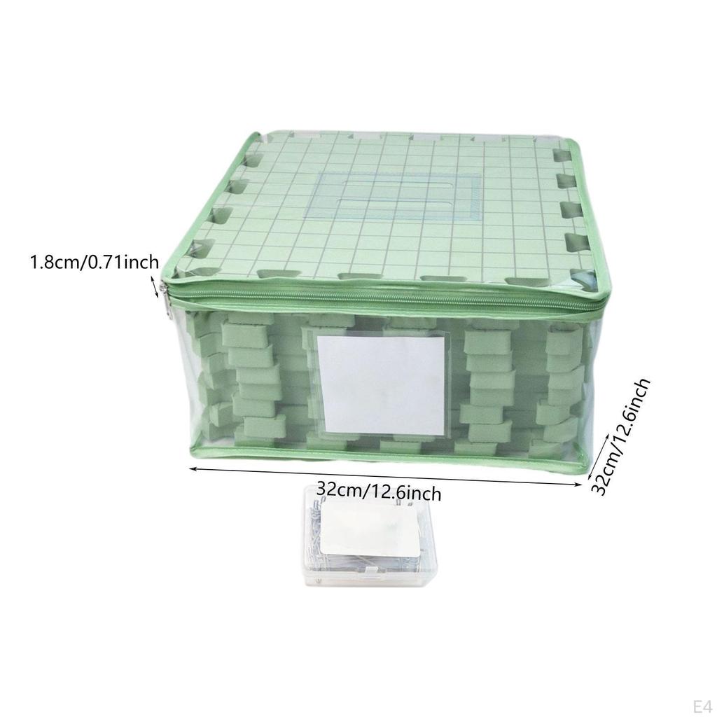 Blockmatten zum Stricken Quadratische Bretter Geschenk Ausrüstung Leichtgewicht mit Rasterlinien Handwerk