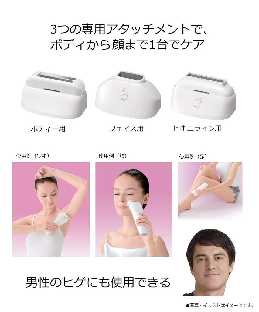 Panasonic Light Beauty Light for Body and Silver Device, Esthetic, Face, Cordless, Tone, ES-WH96-S