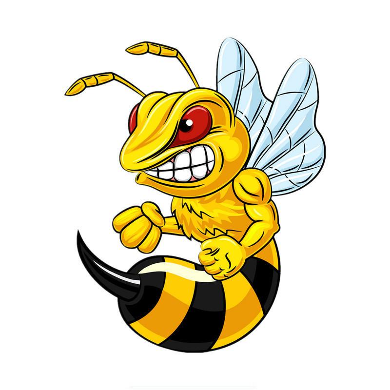 Car stickers Funny Self-adhesive Decal Angry Wasp Hornet Car Sticker Waterproof Auto Decors on Bumper Rear Window stickers