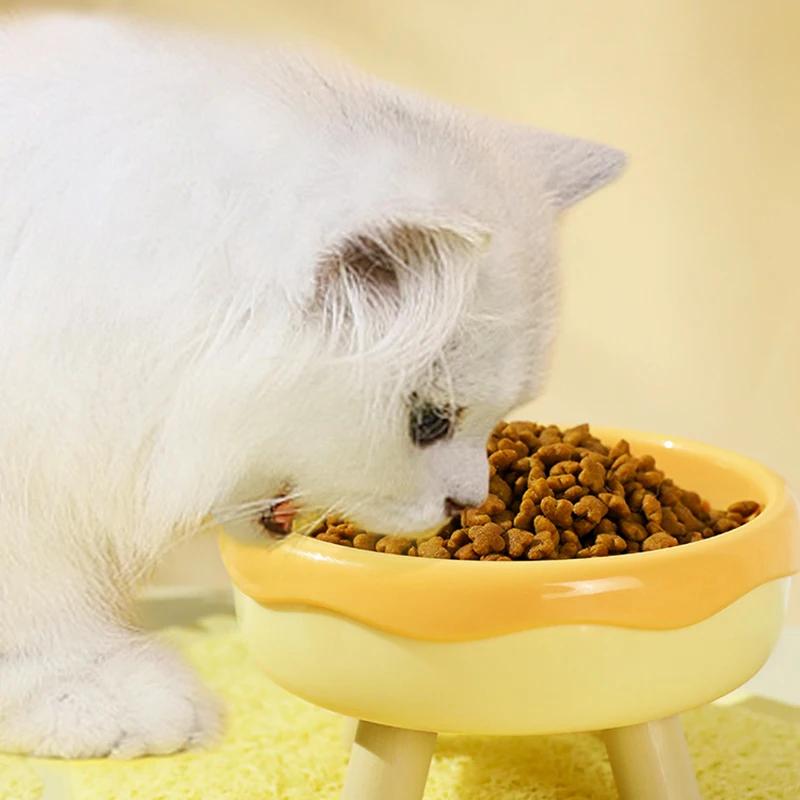 Haustier Hund Katze Napf mit erhöhtem Ständer Haustierfutter Katzennapf Futterspender Schützt Halswirbel Katzennapf für Hunde Haustierprodukte
