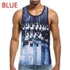 Erkek Yaz Sörf Plaj Tank Top Büyük Boy Rahat Nefes Kolsuz Üst Gevşek Baskı Tank Top Erkek Gömlek
