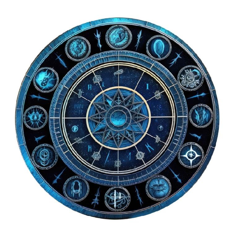 Constellations Astrology Pendulums Mat Tarots Rubber Tablecloth Desk Decoration Tarots Card Pad Pendulums Ceremony Mat