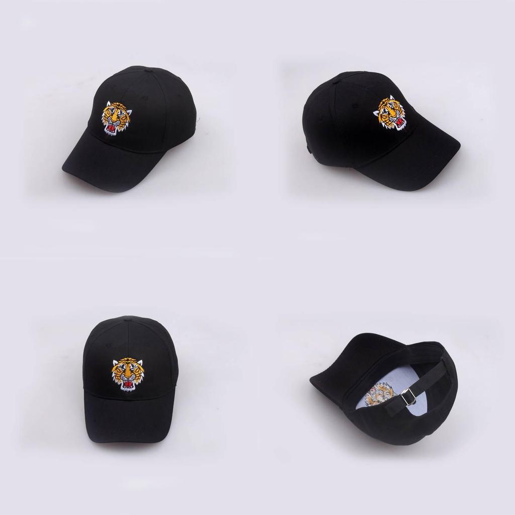 Casual Tiger Embroidered Baseball Hat For Skaters And Trendy Adults Sun Protection