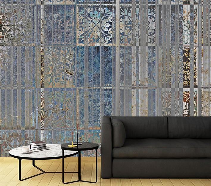 Wallpaper Oriental Mandalas Blue