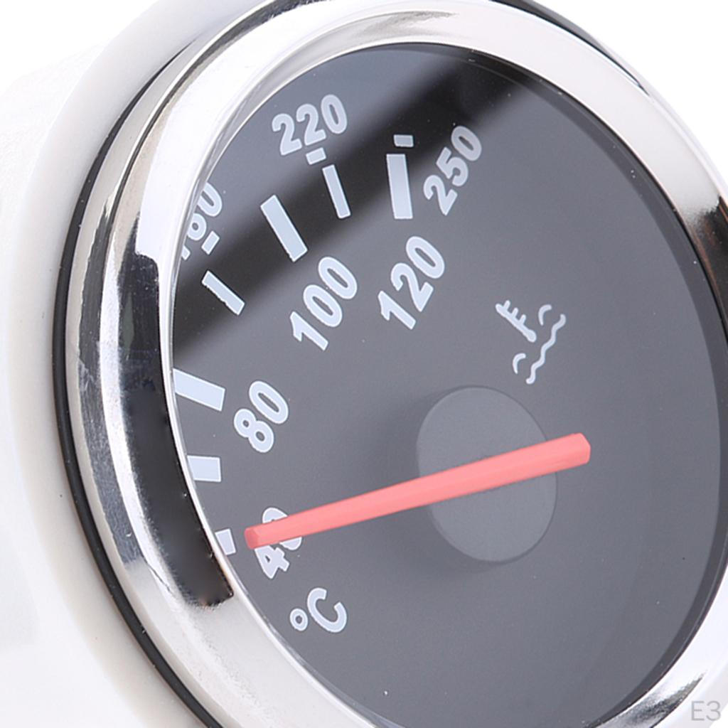 52mm (2'') 9-327 Waterproof Boat Marine Water Temperature 16L Bezel