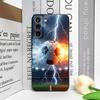 Kreative Blitz Fußball Bedruckte Handyhülle für Huawei Nova 13 12 11Pro 10 SE Mate 40 Pro Plus P60 P50 P40 Matt Weiche Hülle