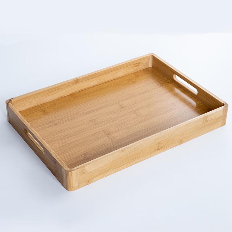 RuHan Japanese Style Bamboo Round Corner Tray