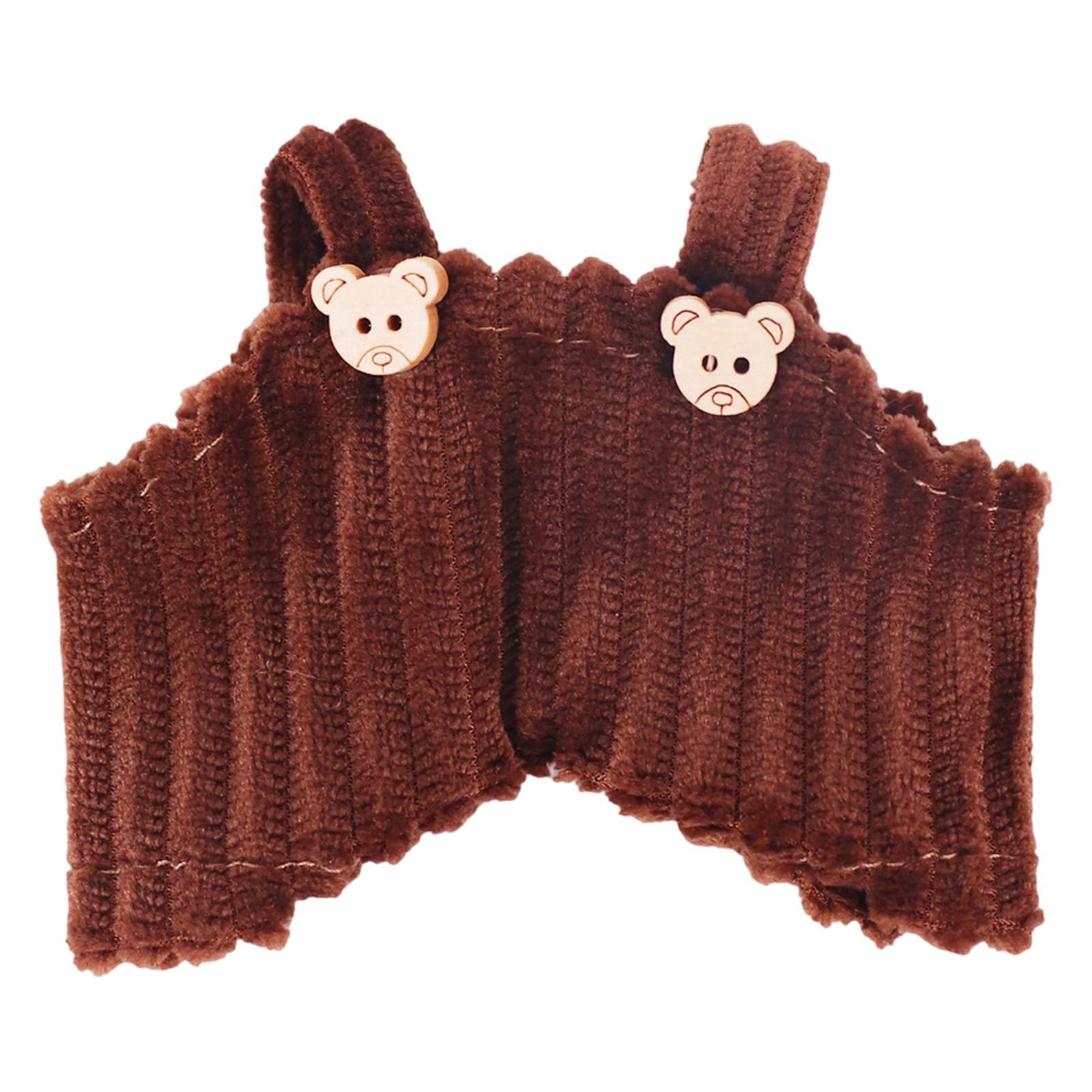 

17 см виниловая плюшевая кукольная одежда допаминовый цвет шерстяной комбинезон аксессуары кукольная одежда One Size кофейный