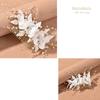 Hair Accessories Pearl Comb Hair Ornaments Girls Formal Piano Recitals Weddings Kids Hair Accessories Elegant Clear Beads Leaf Motif Photo Shoots