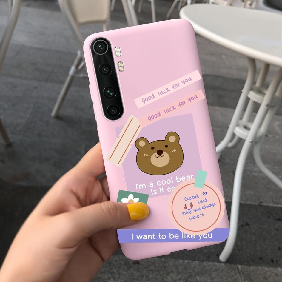 For Xiaomi Mi Note 10 Lite Case 6.47" Fashion Cute Girls Painted Soft TPU Cover For Xiaomi Note 10 Lite MiNote10 Lite Phone Case