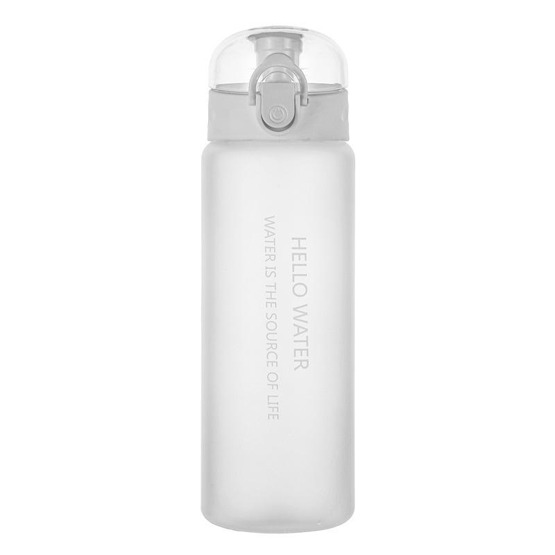 Large Capacity Frosted Plastic Water Bottle 1.5L Outdoor Sports Fitness Leak-Proof Portable