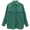 70s Vintage Cursive Tag Chamois Long Sleeve Work Shirt 16 Green Women Used