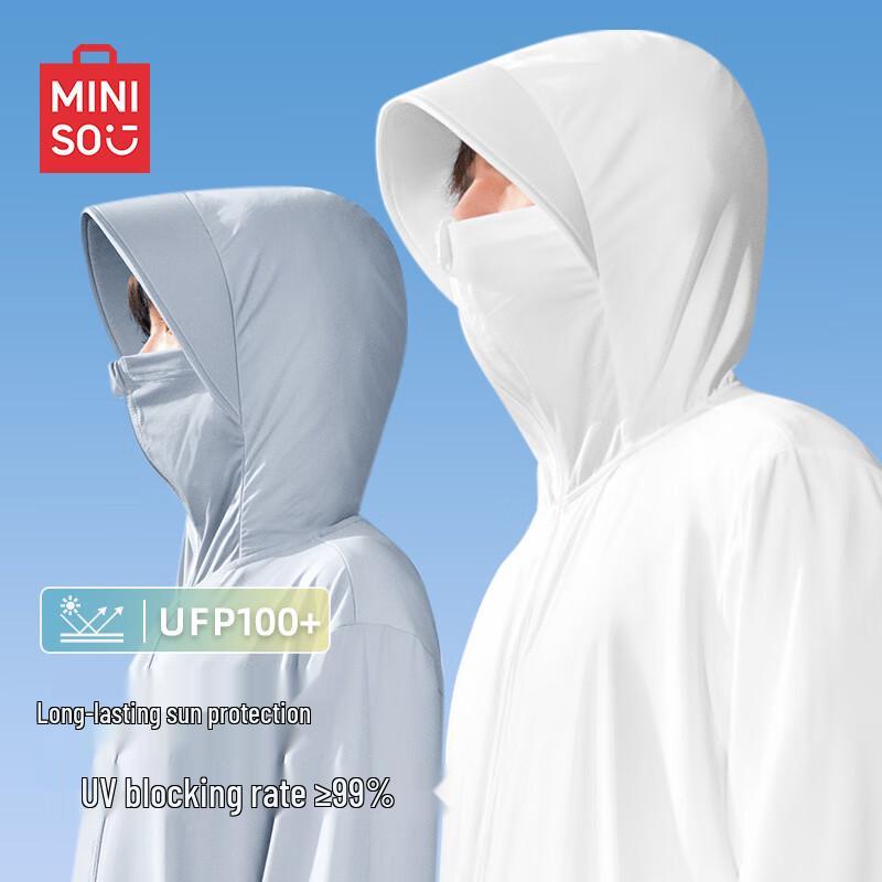 

MINISO Men s UPF100+ Thin Sun Protection Hooded Jacket M