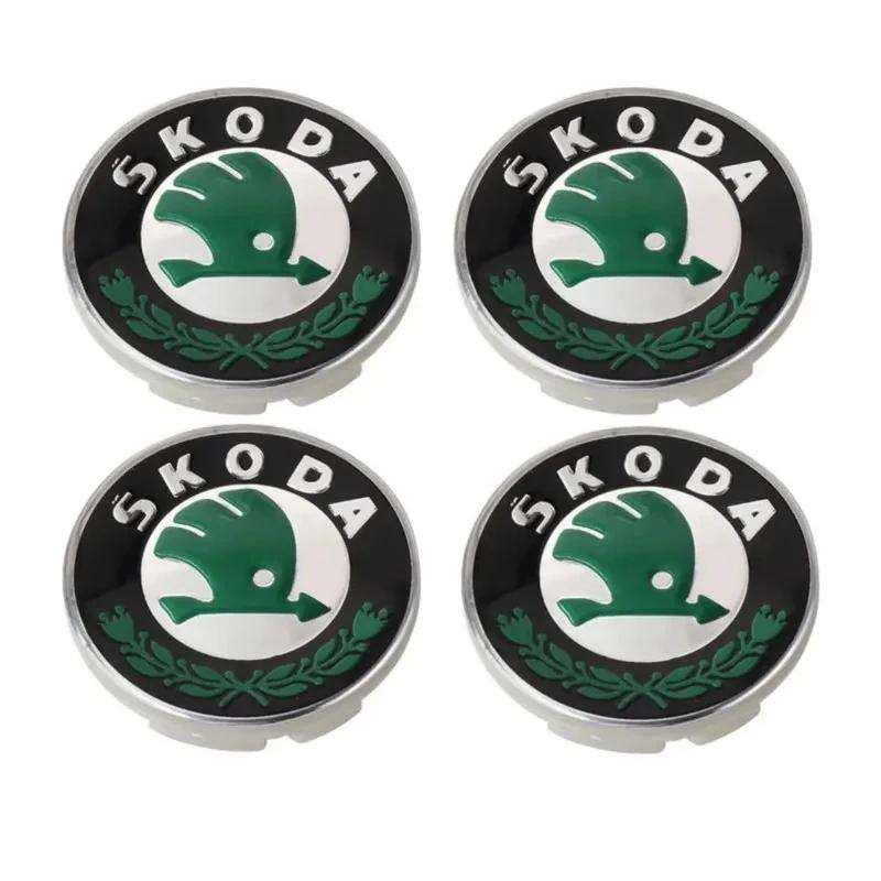 

Автомобильная наклейка 2025 Горячая 4 шт. 55/65 мм Автомобильный значок Колпачки центральных ступиц колес Для Skoda Octavia Kodiaq Enyaq iV Kamiq Scala Superb F