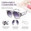 Oversized Square Diamond Sunglasses for Women Fashion Sparkling Crystal Retro Disco Sunglasses