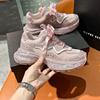Gypsy rhinestone thick-soled dad shoes for women's autumn new mesh breathable heightening sneakers for women