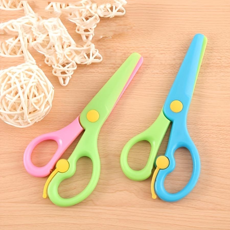 3/6pcs Plastic Safety Art Scissors Set, Suitable for Students' DIY Paper Cutting, Portable Small Scissors for School Art Projects