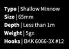 Malosi MI65F-NE Minnow Micro Minnion 65F Floating Lure Mamba (0245)