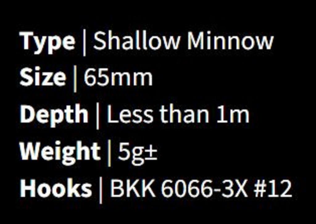 Malosi MI65F-NE Minnow Micro Minnion 65F Floating Lure Mamba (0245)