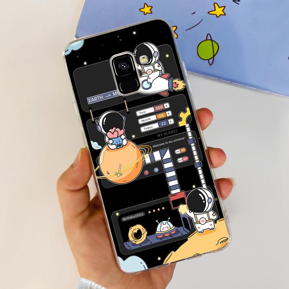 For Samsung Galaxy A8 2018 Case SM-A530F New Fashion Painted Cover Soft Silicone Phone Case For Samsung A8 Plus A8+ A730F Bumper