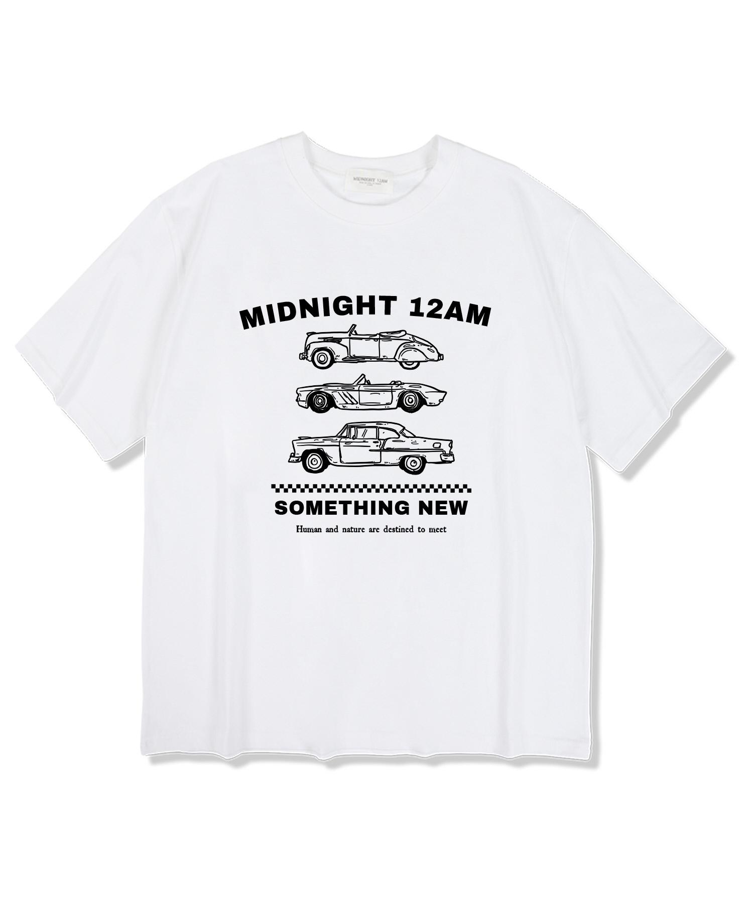 Midnight 12 Am Something Am White Short Sleeve T-Shirt L