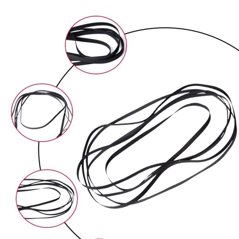 Rubber Belts Phonograph Drive Belt Set for Enhances Auditory Stability, 11Pcs Turntable Straps