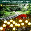 8pcs Outdoor LED Solar Lights Waterproof Starburst Solar Firefly Lights Lawn Lamp Garden Lamp for Path Landscape Decorative