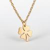 Stainless Steel Pendant Necklaces Leaf Clover Pendant Chain Necklaces for Women Choker Necklace Jewelry Party Birthday Gift New