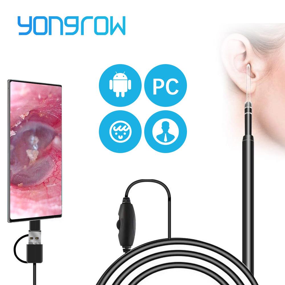 Buy Yongrow Medical In Ear Cleaning Endoscope Spoon Mini Camera Ear Picker HD Camera Otoscope