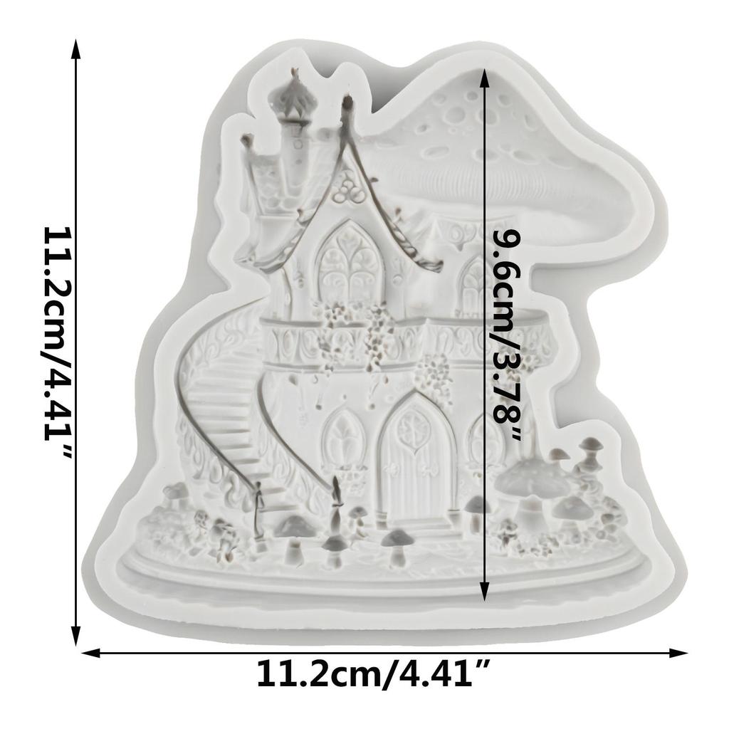 Mushroom House Silicone Molds Mushroom Fondant Mold Cake Decorating Tools Cupcake Topper Candy Chocolate Gumpaste Mold