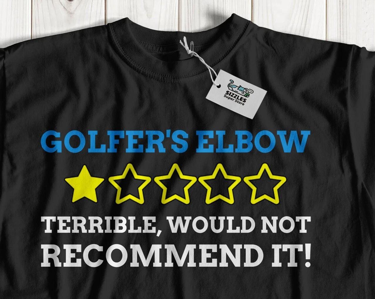 

Unisex Funny Golfers Elbow T-Shirt Epicondylitis & Tendinosis Gifts S