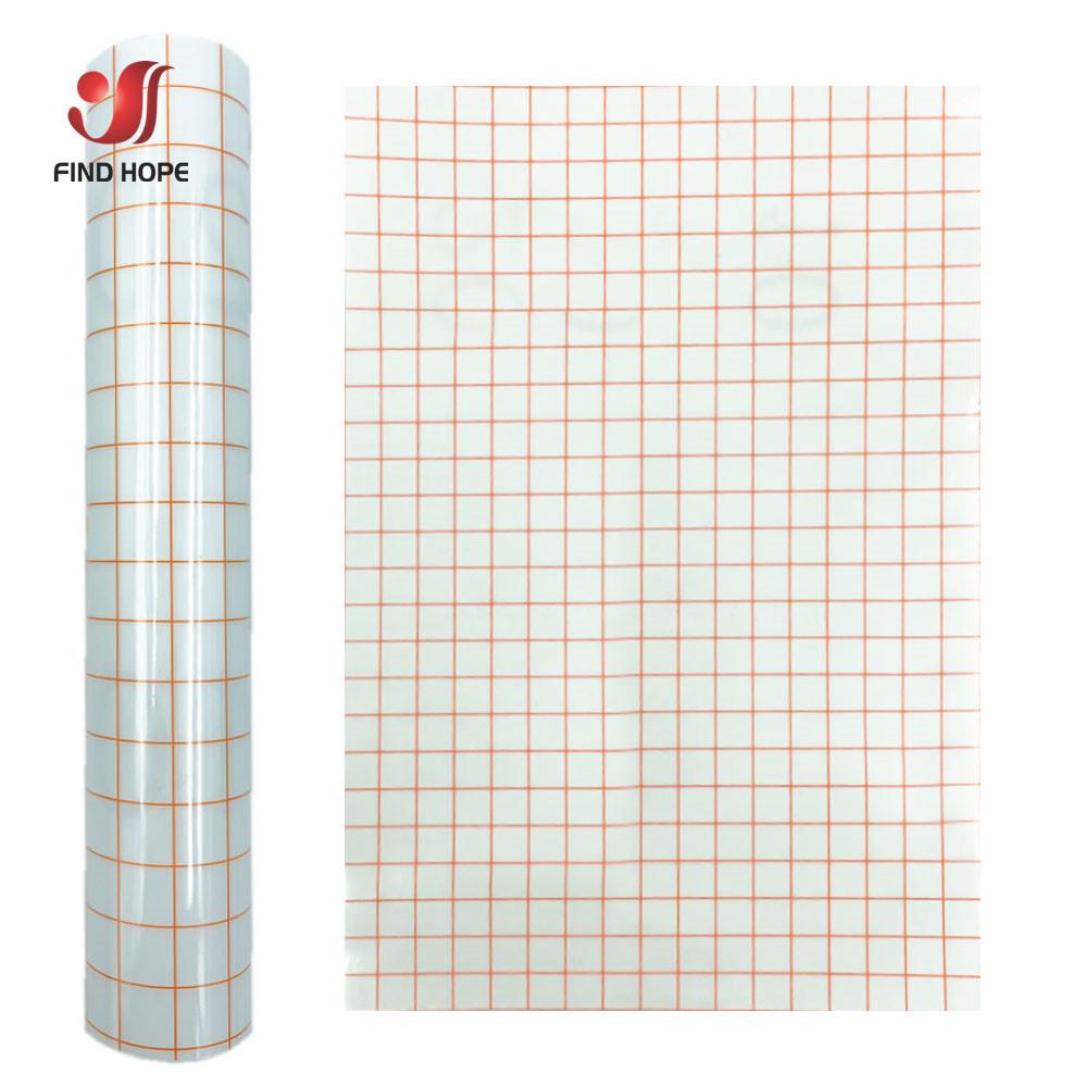 Four-Color Transparent PVC Vinyl Transfer Film with Positioning Grid - Easy To Tear and Transfer