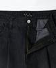 ESN Washed Single-Pleat Tapered Denim Black
