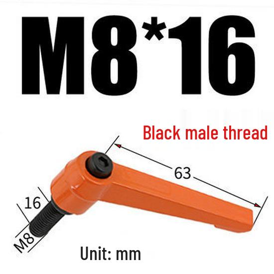 Adjustable Ratchet Handle L-Shaped Wrench with M5/M10/M16 Set Screw 7-Shaped Quick Lock Bolt