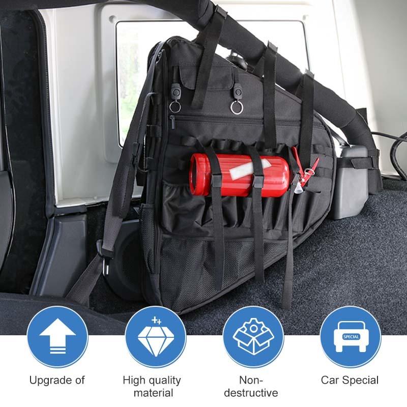 Torba Organizacyjna na Klatkę Bezpieczeństwa Pasująca do Jeepa Wrangler JLJK TJ JKU Wersja 4-drzwiowa Przechowywanie Porządkowanie Akcesoria Samochodowe