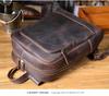 Sivok Retro Men's Genuine Leather Cowhide Laptop Backpack