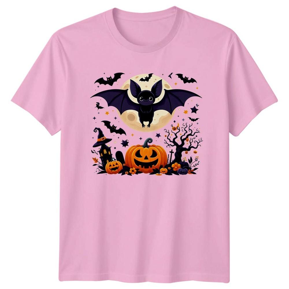 Cute Spooky Bat Pumpkin TShirt Halloween Gift For Him And Her