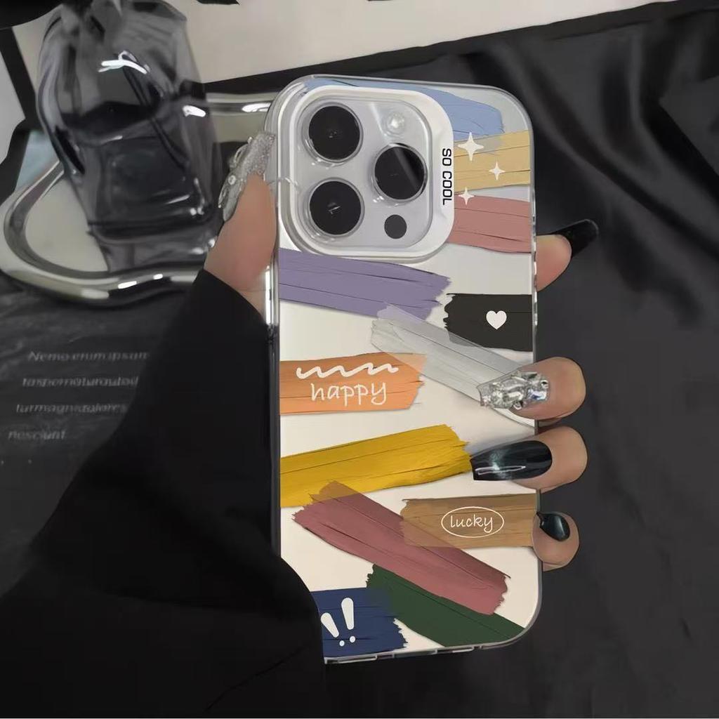 Color Graffiti Is Suitable for Apple 16 Mobile Phone Case iPhone15plus High Value 14 Line Contrast 13 Advanced 17